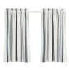 Navy & White Stripe Cafe Curtain Panel Set, 36 In.-Kirkland's Home Hot