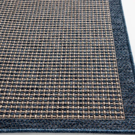 Navy Adelaide Woven Outdoor Area Rug, 6X9-Kirkland's Home Cheap