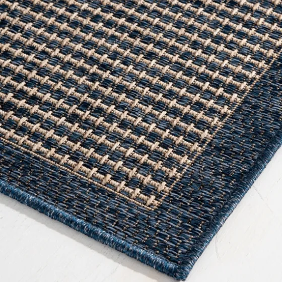 Navy Adelaide Woven Outdoor Area Rug, 6X9-Kirkland's Home Cheap