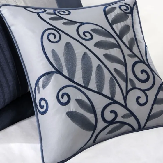 Navy Amador 7-Pc. Queen Comforter Set-Kirkland's Home Outlet