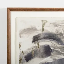 Navy And Gold Streaks Framed Art Print-Kirkland's Home Shop