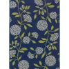 Navy And Green Floral Vine Outdoor Area Rug, 5X7-Kirkland's Home Online