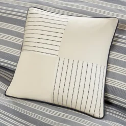 Navy And Ivory Stripe 9-Pc. King Comforter Set-Kirkland's Home Store