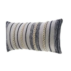 Navy And White Braided Accent Pillow-Kirkland's Home Clearance