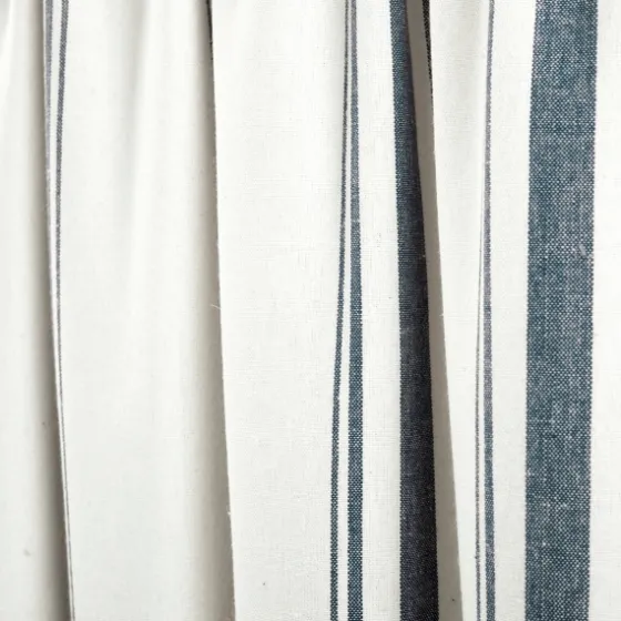 Navy And White Farmhouse Stripe Valance-Kirkland's Home Best Sale