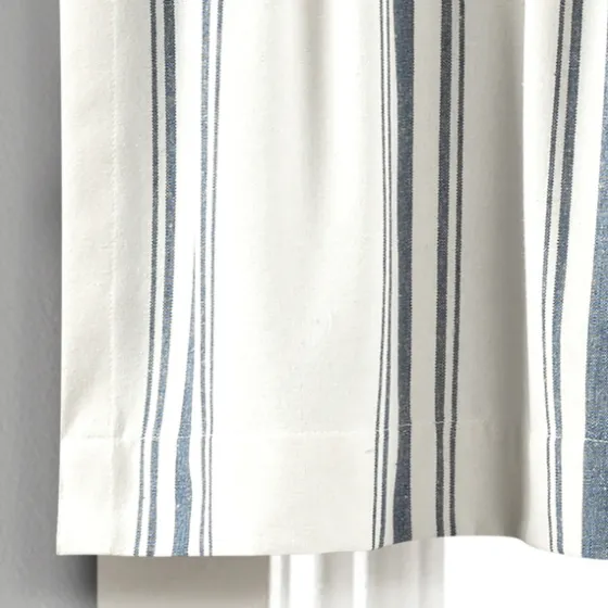 Navy And White Farmhouse Stripe Valance-Kirkland's Home Best Sale