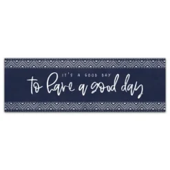 Navy And White Good Day Canvas Art Print-Kirkland's Home New