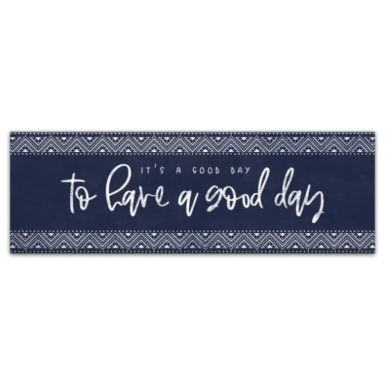 Navy And White Good Day Canvas Art Print-Kirkland's Home New