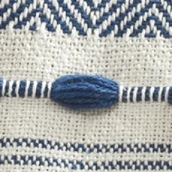 Navy And White Herringbone Stripe Throw-Kirkland's Home Hot