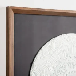 Navy And White Medallion Wall Plaque-Kirkland's Home Store