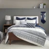 Navy And White 3-Pc. California King Duvet Set-Kirkland's Home Online
