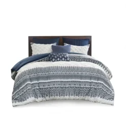 Navy And White 3-Pc. Full/Queen Comforter Set-Kirkland's Home Cheap