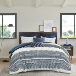 Navy And White 3-Pc. Full/Queen Comforter Set-Kirkland's Home Cheap