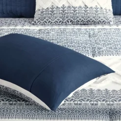 Navy And White 3-Pc. Full/Queen Comforter Set-Kirkland's Home Cheap