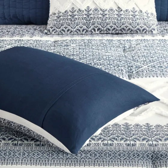 Navy And White 3-Pc. Full/Queen Comforter Set-Kirkland's Home Cheap