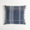 Navy And White Plaid Reversible Throw Pillow-Kirkland's Home Online