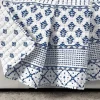 Navy And White Striped Geometric Reversible Throw-Kirkland's Home Flash Sale