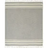 Navy And White Stripes Cotton Throw-Kirkland's Home Hot