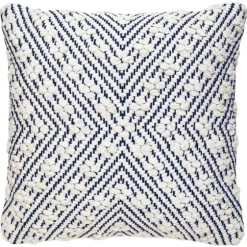 Navy And White Woven Maze Pillow-Kirkland's Home Cheap