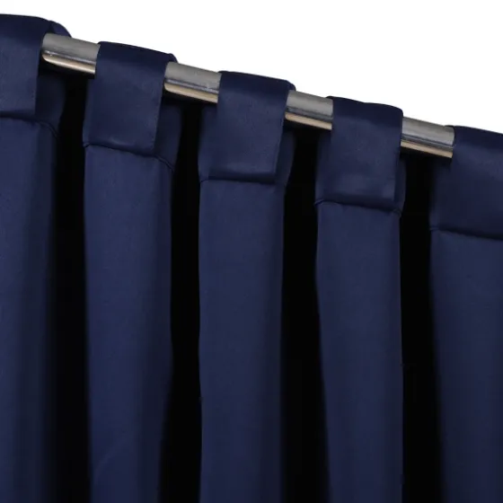 Navy Back Tab Blackout Curtain Panel Set, 84 In.-Kirkland's Home Store