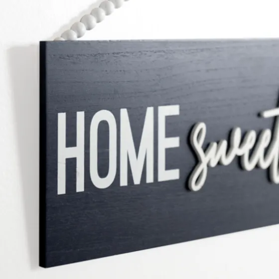Navy Beaded Home Sweet Home Wall Plaque-Kirkland's Home Sale