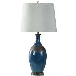 Navy Blue Color Drip Table Lamp-Kirkland's Home Outlet