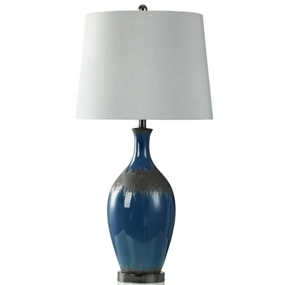 Navy Blue Color Drip Table Lamp-Kirkland's Home Outlet