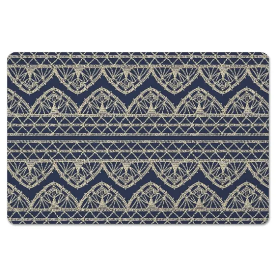 Navy Boho Lace Pattern Floor Mat-Kirkland's Home Best Sale