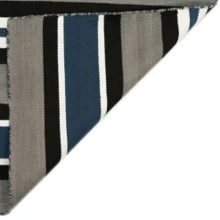 Navy Bold Stripe Indoor/Outdoor Area Rug, 5X7-Kirkland's Home Hot