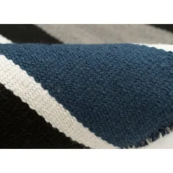Navy Bold Stripe Indoor/Outdoor Area Rug, 5X7-Kirkland's Home Hot
