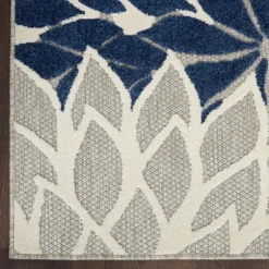 Navy Bright Floral Burst Outdoor Area Rug, 7X10-Kirkland's Home Cheap