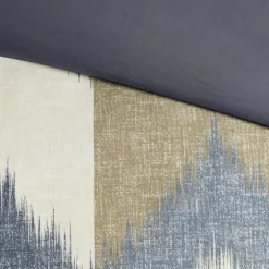 Navy Broken Chevron 3-Pc. Full/Queen Comforter Set-Kirkland's Home Sale