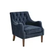 Navy Button Tufted Accent Chair-Kirkland's Home Outlet