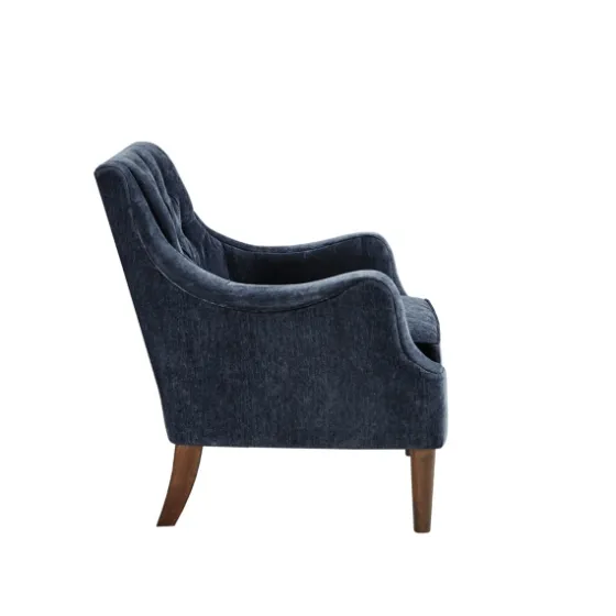 Navy Button Tufted Accent Chair-Kirkland's Home Outlet