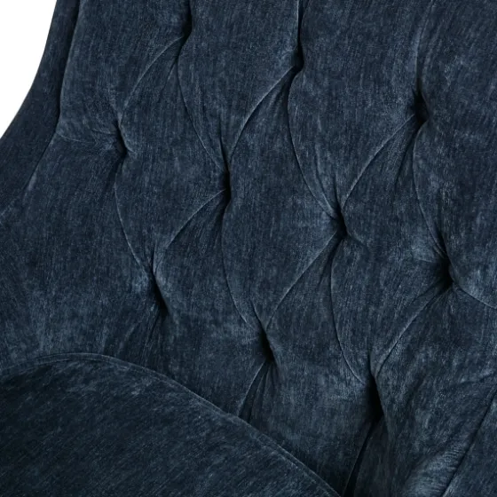 Navy Button Tufted Accent Chair-Kirkland's Home Outlet