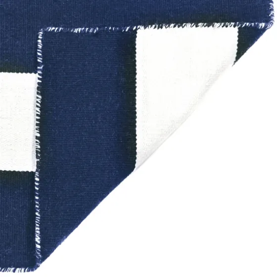 Navy Cabana Stripe Indoor/Outdoor Area Rug, 3X5-Kirkland's Home Best