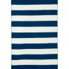 Navy Cabana Stripe Indoor/Outdoor Area Rug, 7X9-Kirkland's Home Best