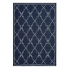 Navy Caden Outdoor Area Rug, 5X7-Kirkland's Home Clearance
