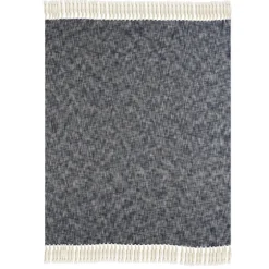 Navy Chambray Fringe Throw-Kirkland's Home Sale