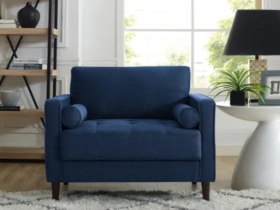 Navy Chelsea Modern Accent Chair-Kirkland's Home Discount