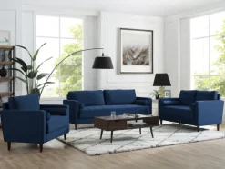 Navy Chelsea Modern Loveseat-Kirkland's Home Fashion