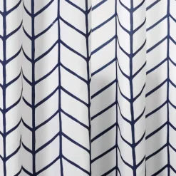 Navy Chevron 2-Pc. Panel Curtain Set, 84 In.-Kirkland's Home Cheap