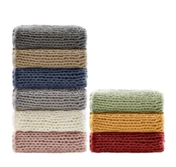 Navy Chunky Double Knit Cozy Throw-Kirkland's Home Sale