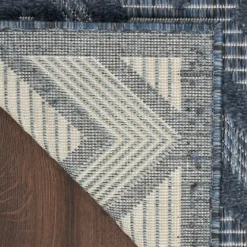 Navy Diamond Indoor/Outdoor Area Rug, 6X9-Kirkland's Home Sale