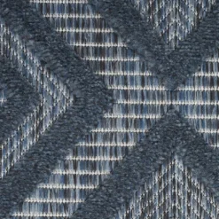 Navy Diamond Indoor/Outdoor Area Rug, 6X9-Kirkland's Home Sale