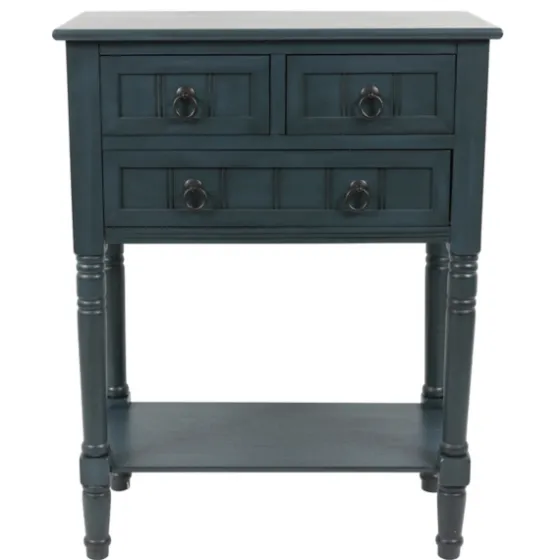 Navy 3-Drawer Console Table-Kirkland's Home Clearance
