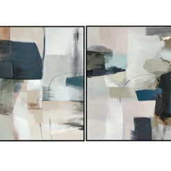 Navy Escape Framed Canvas Art Prints, Set Of 2-Kirkland's Home Outlet