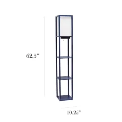 Navy Etagere Shelf Charging Floor Lamp-Kirkland's Home Store