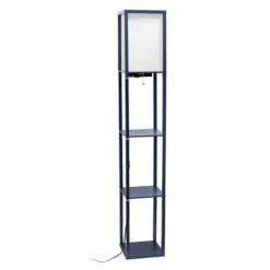Navy Etagere Shelf Charging Floor Lamp-Kirkland's Home Store