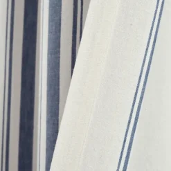 Navy Farmhouse Stripe Curtain Panels, Set Of 2-Kirkland's Home Store
